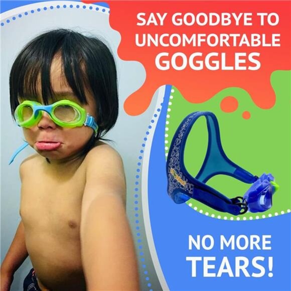 Swim Anti-Fog Swimming Goggles for Kids Under 10 Boys and Girls - Picture 2 of 6